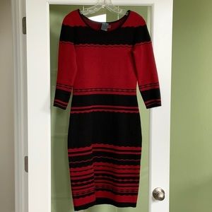 Black/Red sweater dress. Size S.